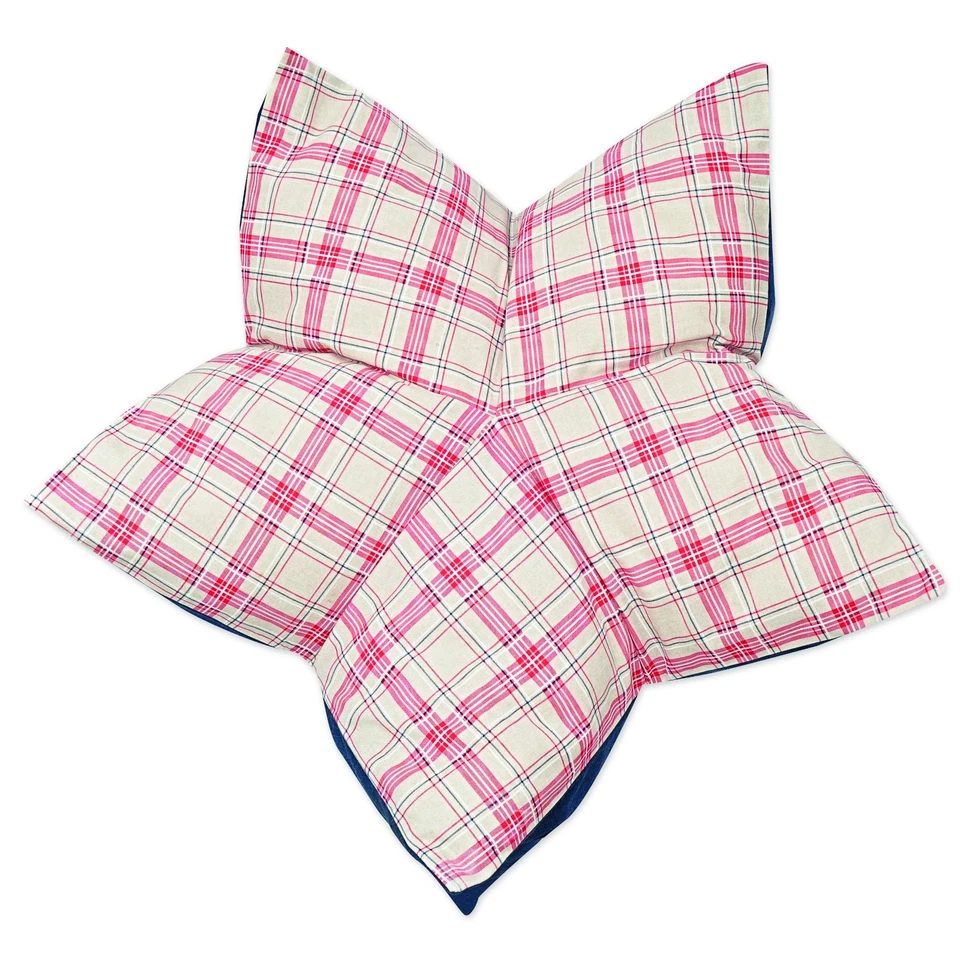 Aumüller Sternenkissen Cuadro, Beige/Azul - 70cm Colchón para Perros Y Gato - Imagen 2 de 4