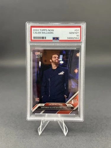 2024 Topps Now - Caleb Williams #D1 * 1st Draft Pick * PSA 10 * Chicago Bears