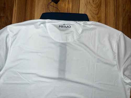 Polo Primo Golf Hombres 2XL Clásico Dobladillo Curvo Dos Tonos Polo NUEVO Etiquetas - Imagen 9 de 11