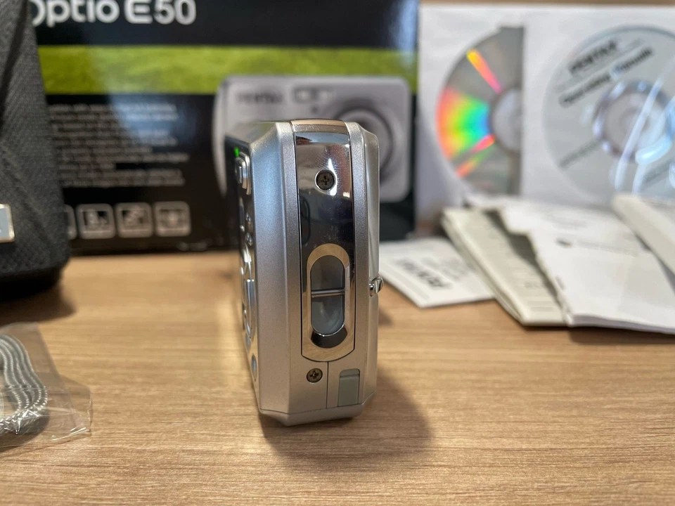 Pentax Optio E50- 8,1-MP- 3x-Zoom Digitalkamera - GUTER ZUSTAND ⭐️ GETESTET ✅ - Bild 4 von 4