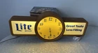 Vintage Lite Beer Advertising Wall Clock – Miller Brewing Co. Lighted Bar Sign