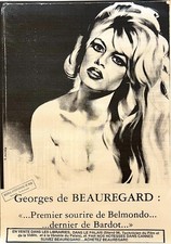 Affiche cinéma vintage Bardot / Beauregard / Nouvelle Vague /