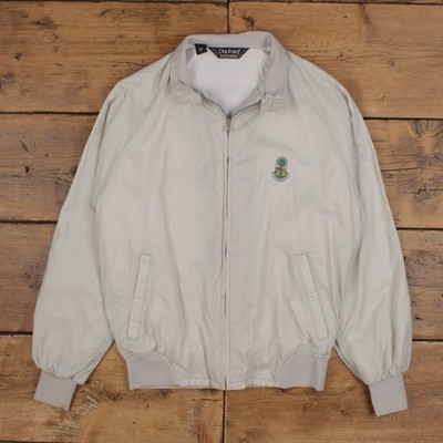 Vintage Duckster Windbreaker Jacke M 90s Bomber USA Made Grau
