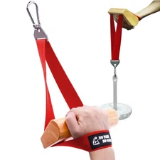 Arm Wrestling Training Handles with Wooden Grip for Wrist & Forearm Workout