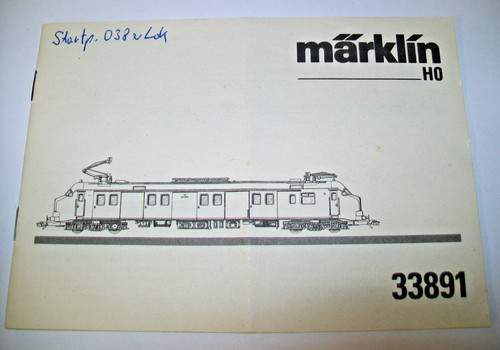 Märklin H0 33891 - Bedienungsanleitung PTT Post-Triebwagen | Zustand: Gebraucht
