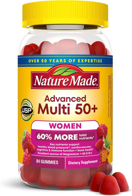 Nature Made Advanced Multi 50+ Women 84 Count Gummies Multivitamin