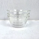 Vintage PYREX 6 oz Glass Scallop Edge 3-Ring #463 Ramekin Custard Cups Set of 3