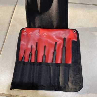 Mayhew Tools 62065 6 Pc. Pin Punch Kit Black Oxide with storage case New