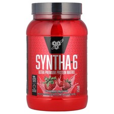 BSN, Syntha-6 Lean Muscle Protein Powder Drink Mix Strawberry Milkshake 2.91 lbs 15.96 per gallon
