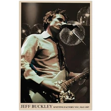 JEFF BUCKLEY Poster Knitting Factory NYC, May 1997