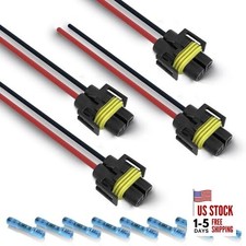 H11 H8 880 881 Wiring Harness Pigtail Sockets Female Connector for 4