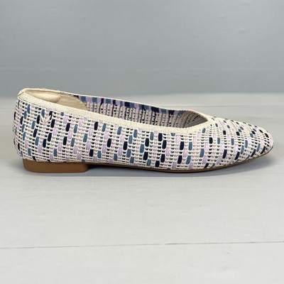 Vivaia Margot 2.0 Ballet Flats Womens Size 37 US 6.5 Multi Knit Square-Toe Shoes