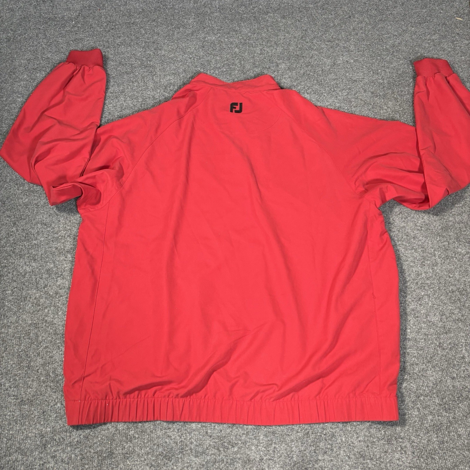 FootJoy Windshirt Jacket Mens Large NWT Long Sleeve Red Snap Pullover FJ Golf
