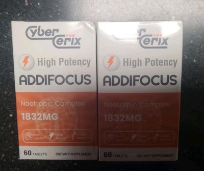2x CyberCerix High Potency Brain Supplement 60ct tablets Exp 01/28