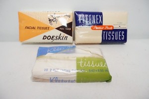 Vintage Kleenex Pocket Tissues Lot