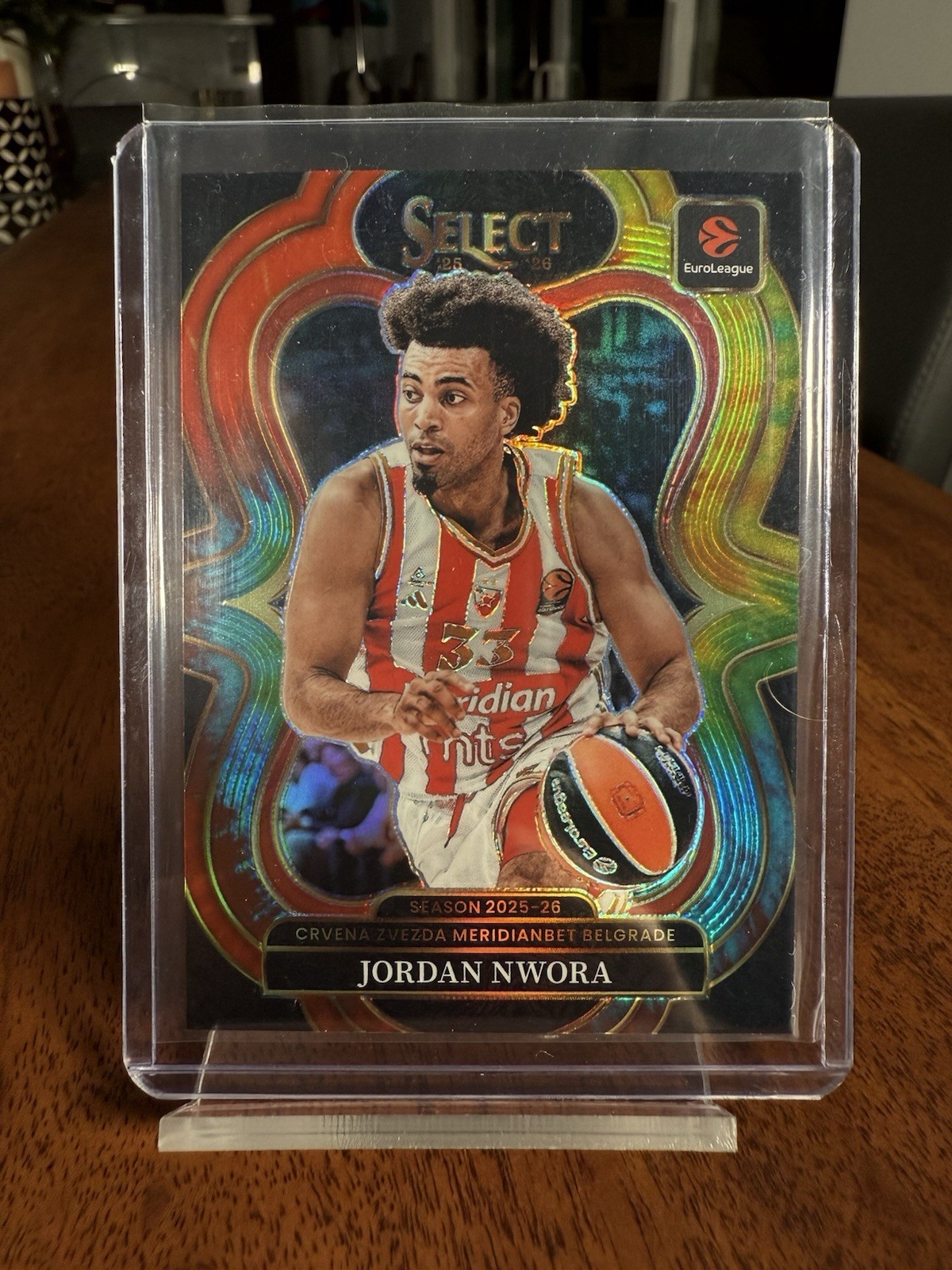 2025-26 Panini Select EuroLeague Jordan Nwora Mezzanine Tie-Dye Prizm #/25
