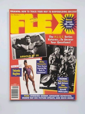 Flex magazine | September 1997 | Arnold, Yolanda Hughes, Mike Francois