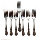 Distinction Deluxe Oneida Stainless HH Six 6 Salad Forks 1 Dinner Fork Flatware