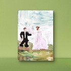 Dancing Couple Abstract Expressionist Original Watercolor Painting ACEO. — photo 2