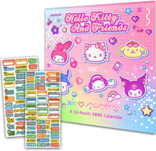 Hello Kitty and Friends 2026 - Deluxe Hello Kitty and Friends 7" X 7" Mini Cale