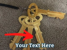 Custom Large Folger Adams Key! Perfect Retirement & Shadowbox Gift.