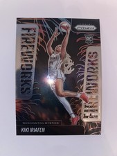 2025 Panini Prizm WNBA Kiki Iriafen #13 Fireworks Insert - Washington Mystics RC