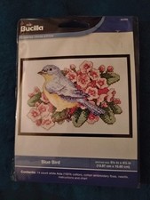 Plaid Bucilla Blue Bird Counted Cross Stitch Kit Small NEW 2015