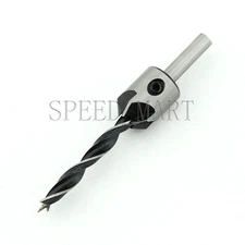 HSS 5 Flute Countersink Drill Bit Set Screw Woodworking Chamfer Tool 3-10mm