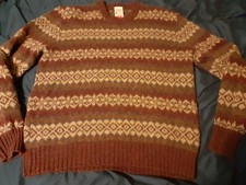 VTG St. Michael Shetland Wool Sweater Made In U.K. 40"