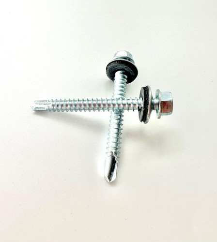 5,5 x 50 TORNILLOS TEK AUTOPERFORADOS EPDM SELLADO LAVADORA TECHO HOJA DE REVESTIMIENTO - Imagen 6 de 6