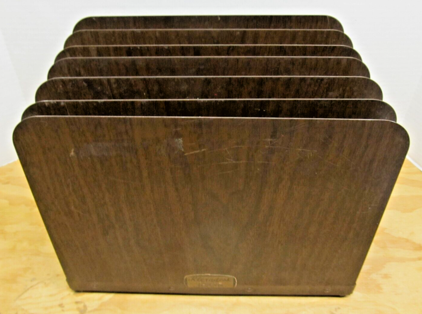 KLERADESK Adjustable Metal 6 Slot Desk File Organizer Sorter ~ Made in USA (721)-image