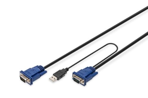 DIGITUS KVM cable PS/2 for KVM consoles 5,0 m - Picture 1 of 4