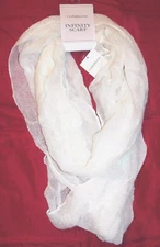 Women's Croft & Barrow Ivory Infinity Scarf  - New with Tags