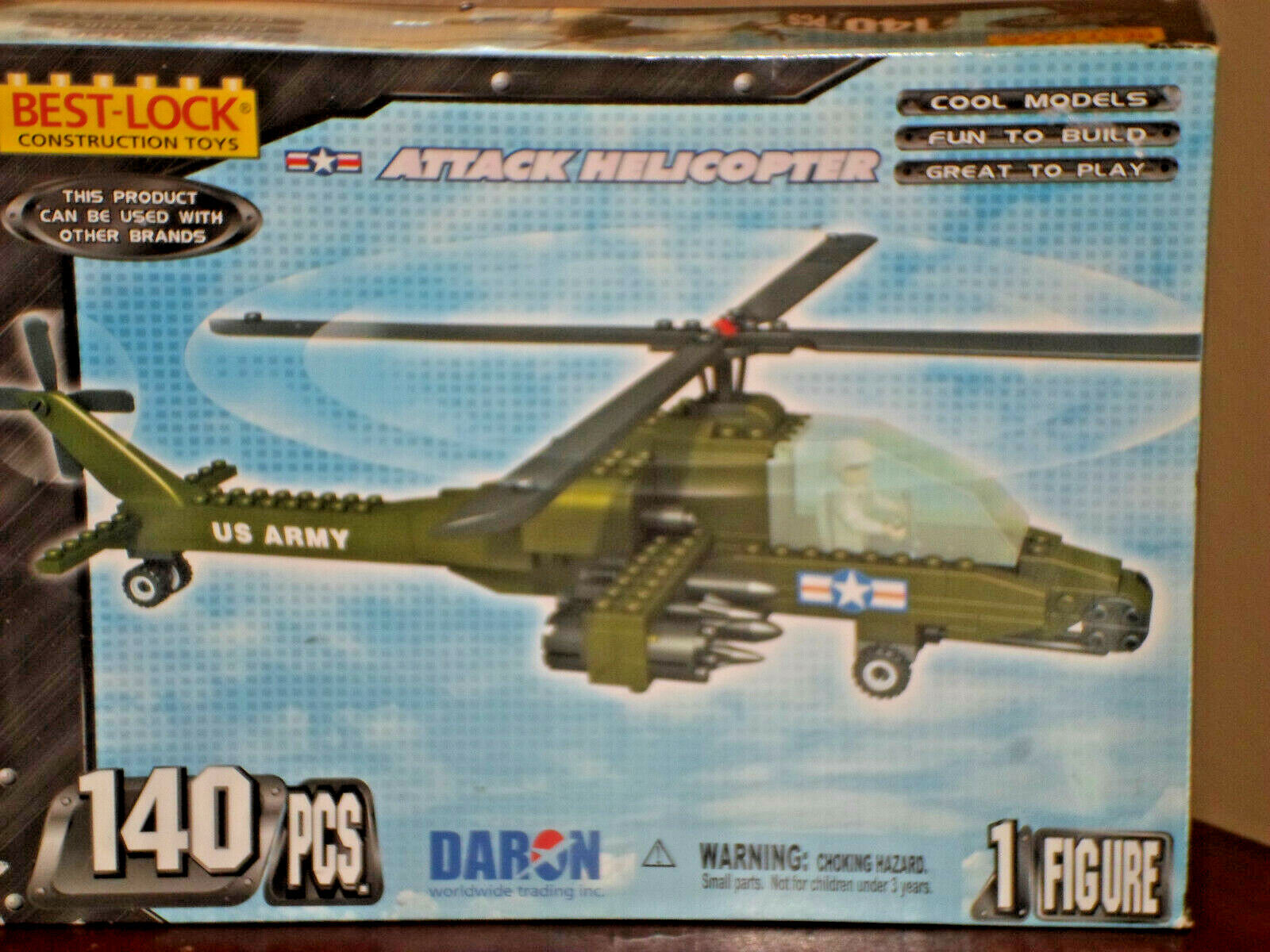 Best Lock - US Army Attack Helicoper - 140 Pieces