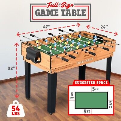 Serenelife 4 in 1 Multi-Function Game Table-Steady Pool, Hockey, Soccer  Foosball