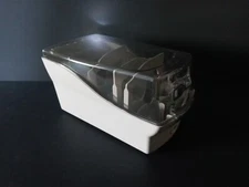 FELLOWES 3.5" Floppy Disk Holder Vintage Storage Box with Key