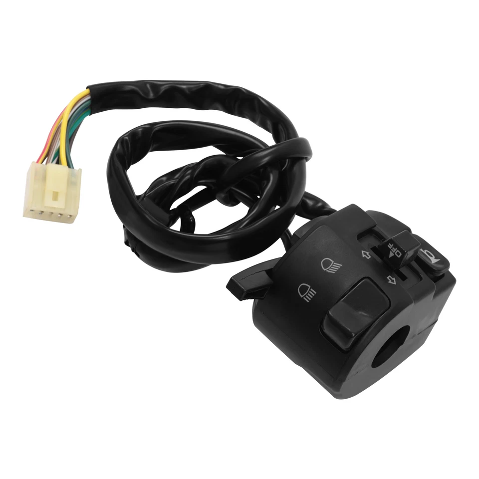 Interruptor de luz de control de barra de manillar izquierdo apto para Yamaha YZF R1 2002-2011 Foto 3 de 4