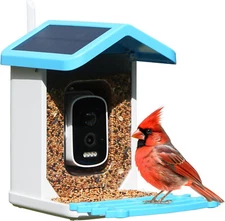 Smart Bird Feeder with Camera - Solar Powered, AI Identify Auto Capture HD 2211