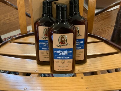 Lot of 3  Dr. Squatch Men's Natural Moisturizing Lotion Fresh Falls 10 oz