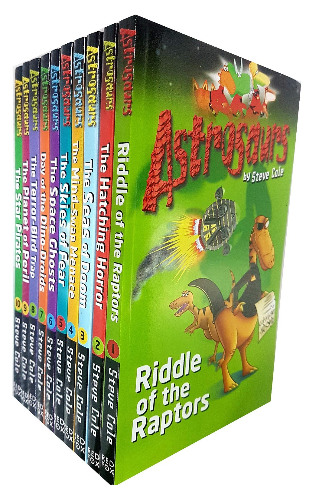 Steve Cole Astrosaurs Series Books 1-10 Collection Set  Riddle Of The Raptors