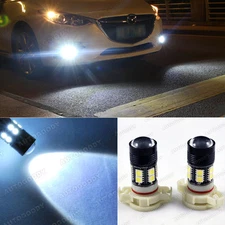 2 x High Power White LED Fog Light Bulbs DRL lamp 5202 5201 H16 PSX24W