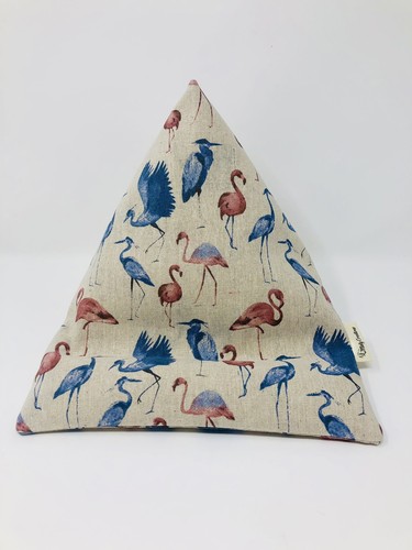 Flamingo iPad Beanbag, Handmade Tablet Bean Bag, Tech Stand, Gift for Her - Picture 3 of 7
