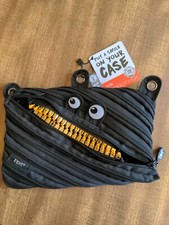 ZIPIT Grillz 3-Ring Pencil Case, Black