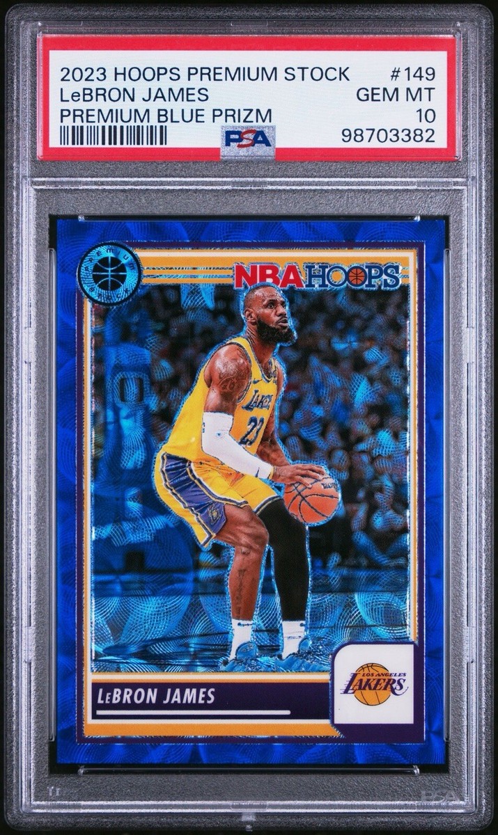 2023-24 Panini NBA Hoops Premium Stock LEBRON JAMES Blue 2023-24 Panini NBA Hoops Premium Stock LEBRON JAMES Blue