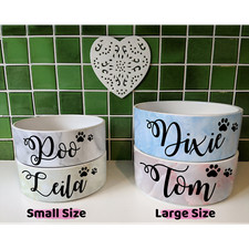 Custom Pet Bowl, Dog Food Bowl, Dog Water Bowl, Marble Theme Pet Bowl, Customize
