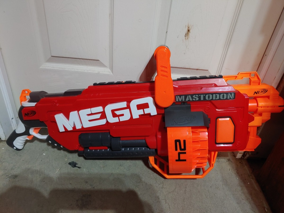 Nerf N Strike Mega Mastodon Motorized Blaster No Darts Soft Toy