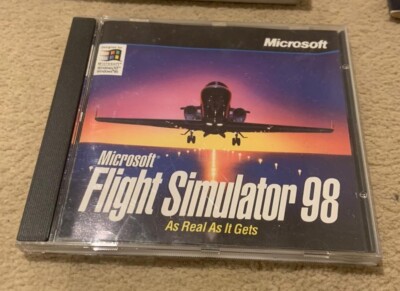 Microsoft Flight Simulator 98 Set - Joystick, Pilot Handbooks and