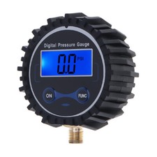Portable Digital Air Pressure Gauge 230 Psi Metal Connector For Tire Inflator