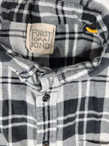 Camisa Furst of A Kind franela a cuadros manga con cordones para mujer XL - Imagen 2 de 5