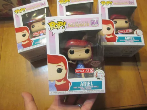 FUNKO POP DISNEY THE LITTLE MERMAID ARIEL DIAMOND 564 TARGET 30TH ANNIVERSARY